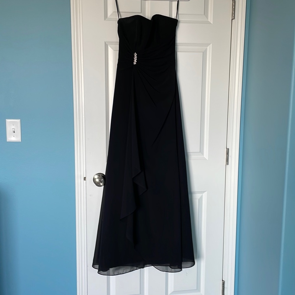 Black floor length dress